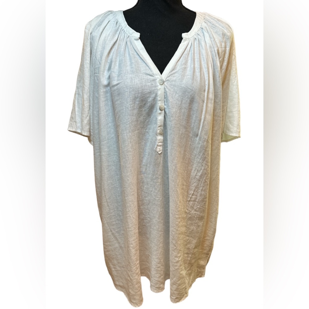 NWT Heroes & Dreamers Women’s Ivory London and Rayon Top Size 2X